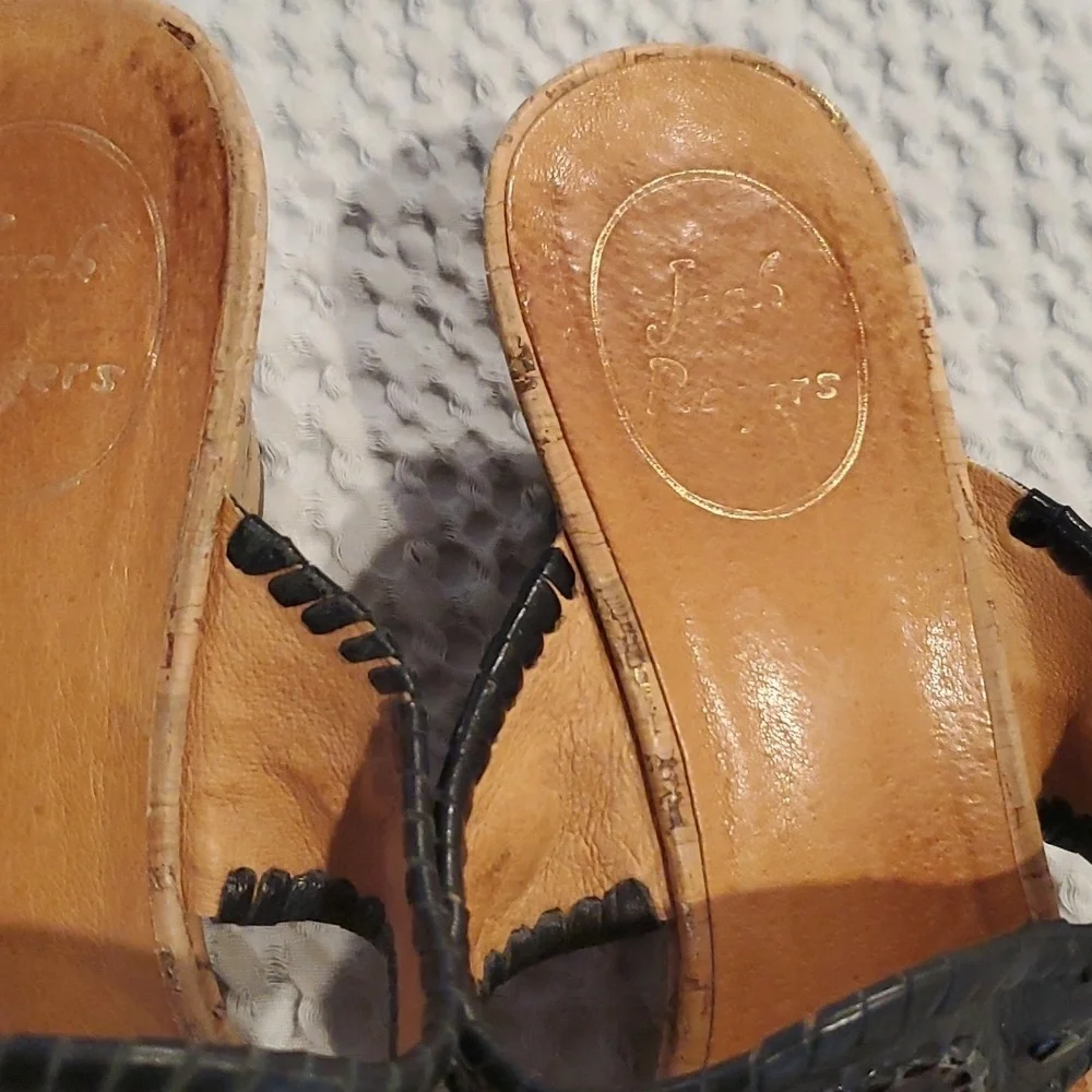 Jack Rogers black wedges size 9 (#1)